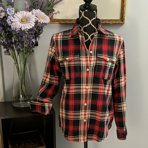 Cute Ralph Lauren flannel button up shirt - Picture 1 of 3